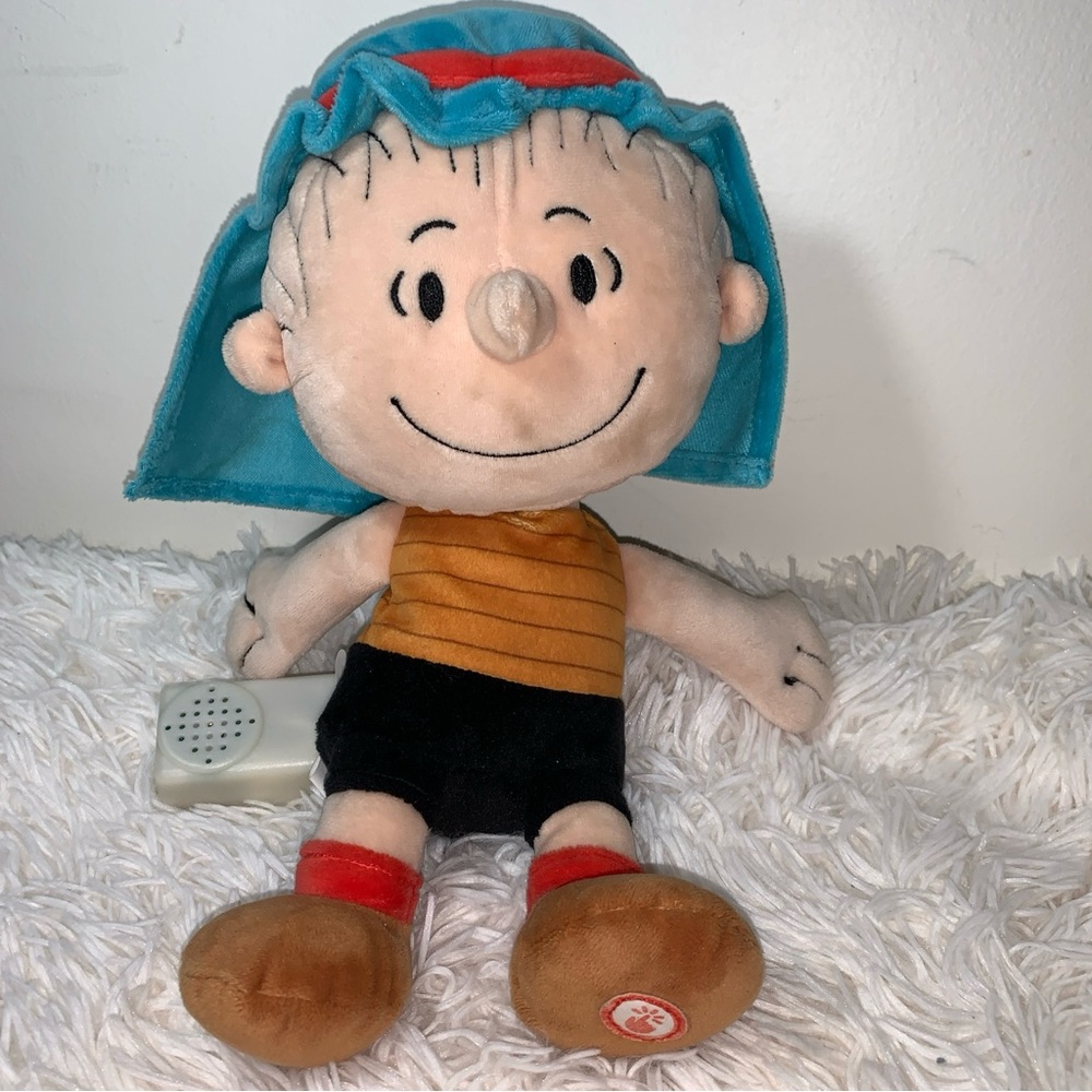 Hallmark Peanuts Linus Nativity Speech Talking Plush *no robe